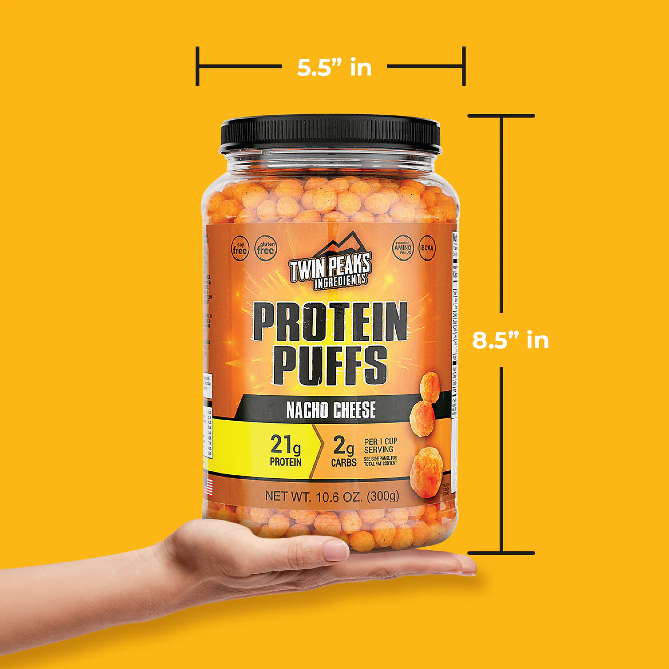 Twin Peaks Nacho Cheese Protein Puffs 300g
