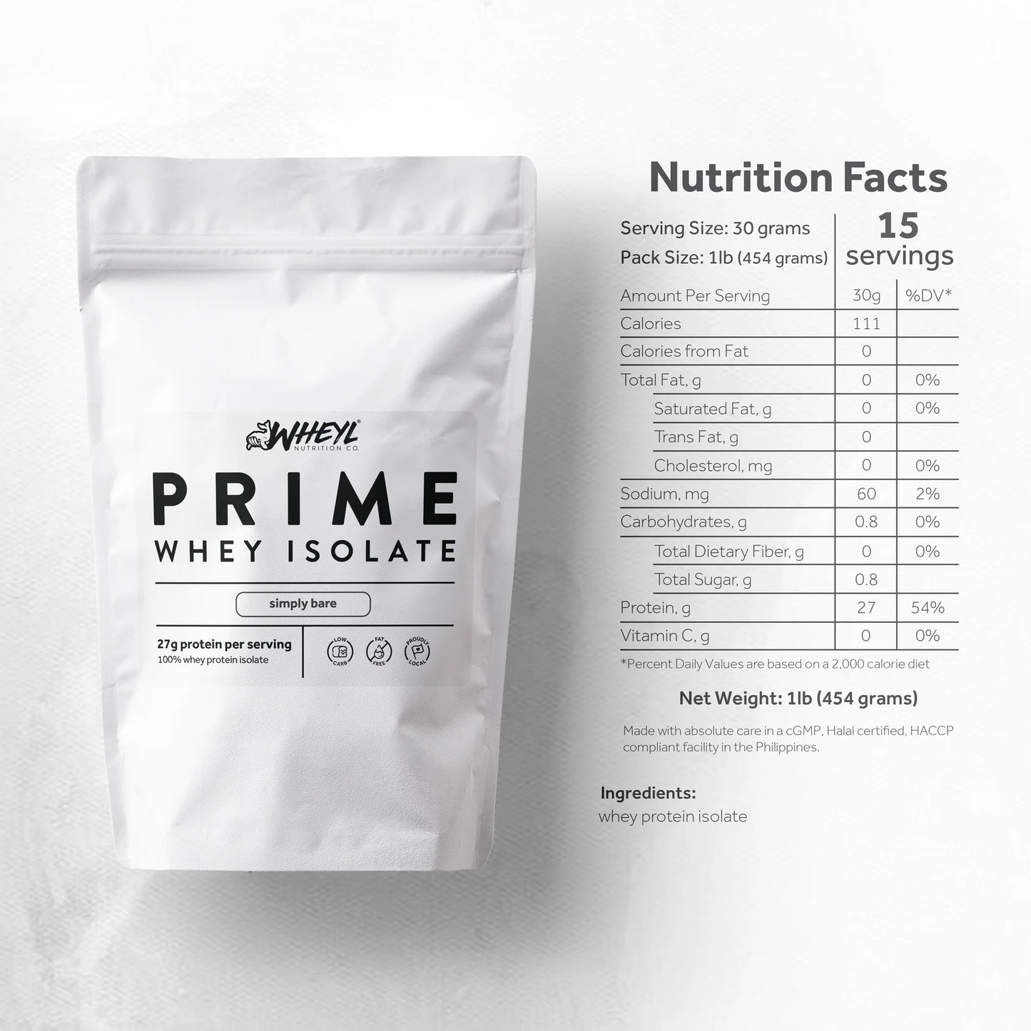 Wheyl Prime Simply Bare Whey Isolate