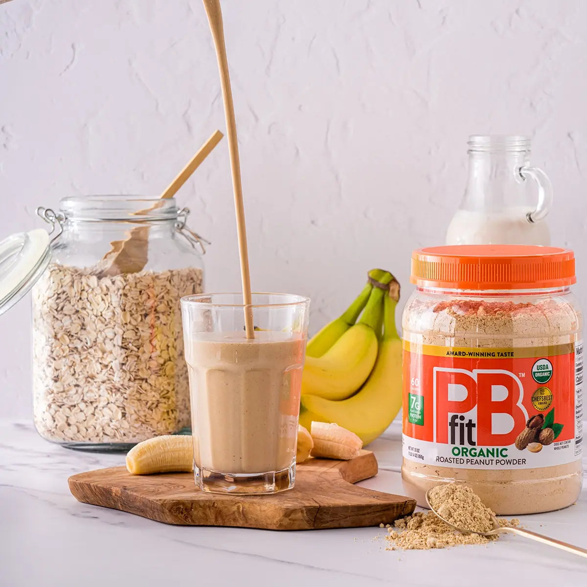 PBfit Organic Roasted Peanut Butter Powder 850g