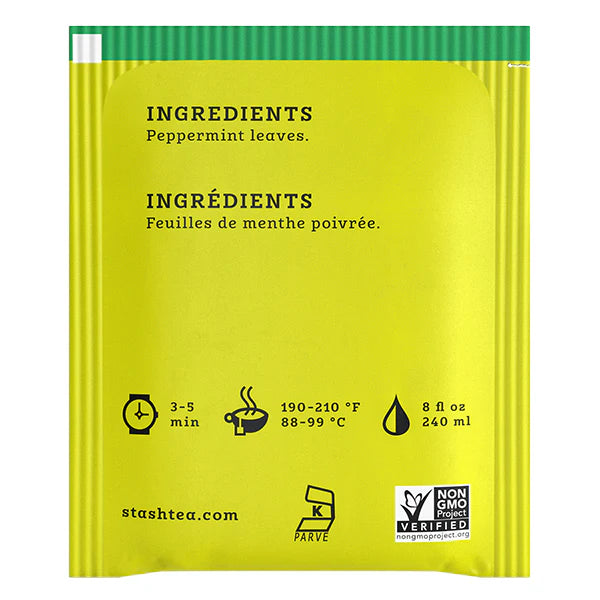 Stash Refreshing Peppermint Herbal Tea, 20 Tea Bags