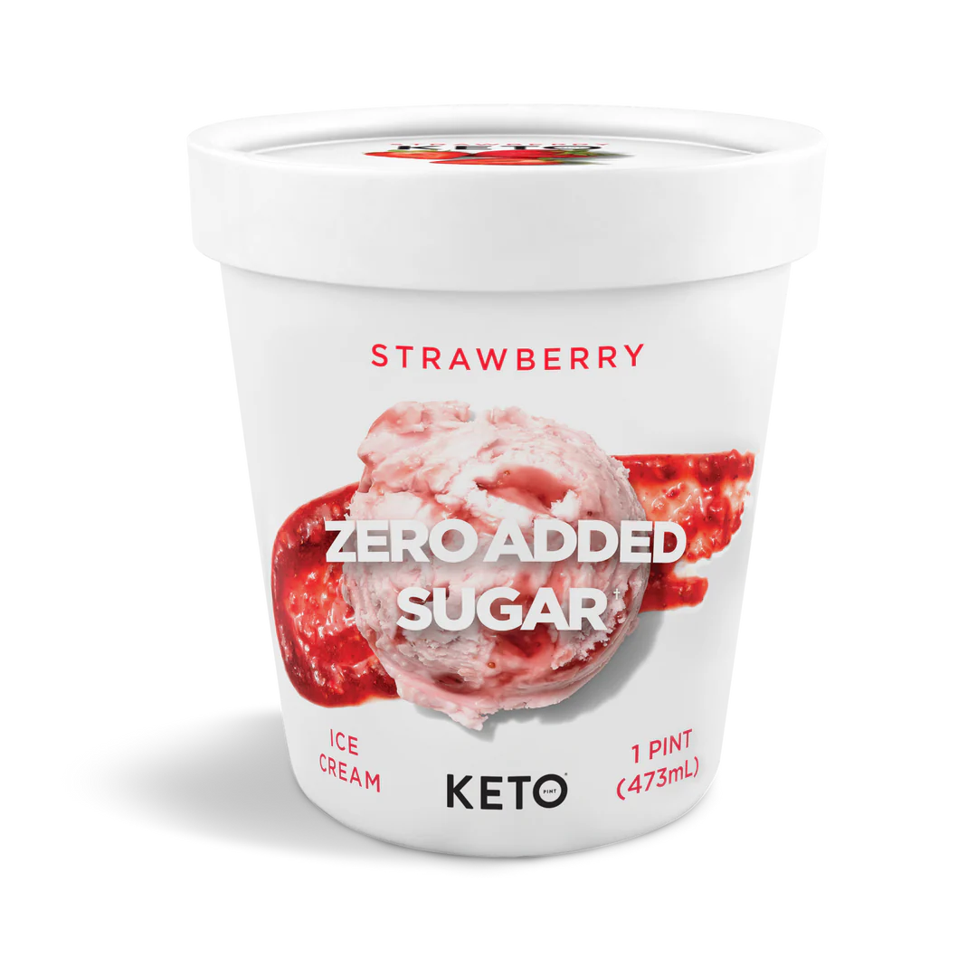 Keto Pint Strawberry Keto Ice Cream 473ml