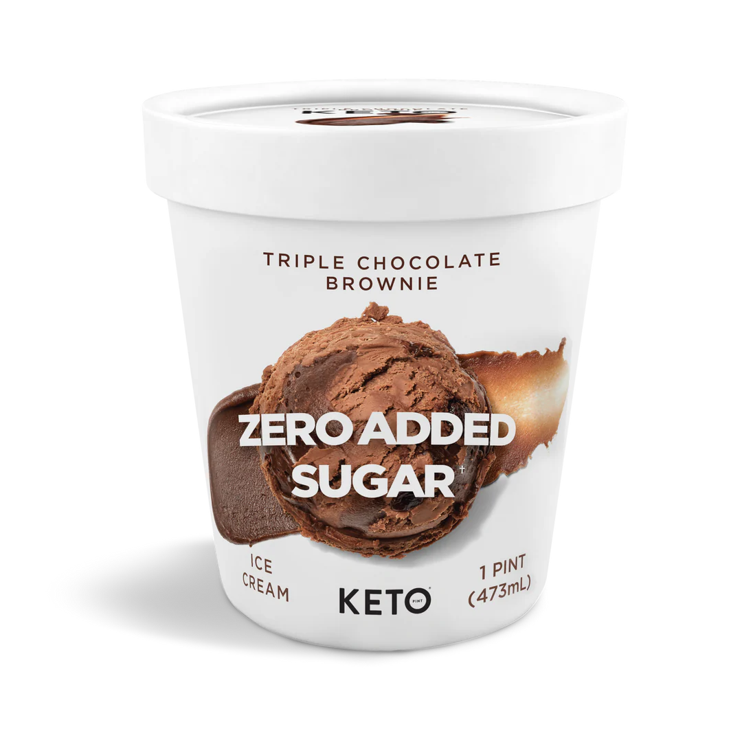 Keto Pint Triple Chocolate Brownie Keto Ice Cream 473ml