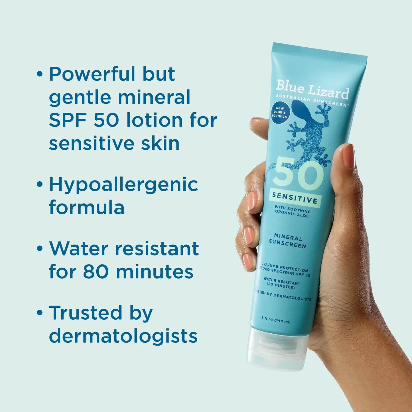 Blue Lizard Sensitive Mineral Sunscreen SPF50, 148ml