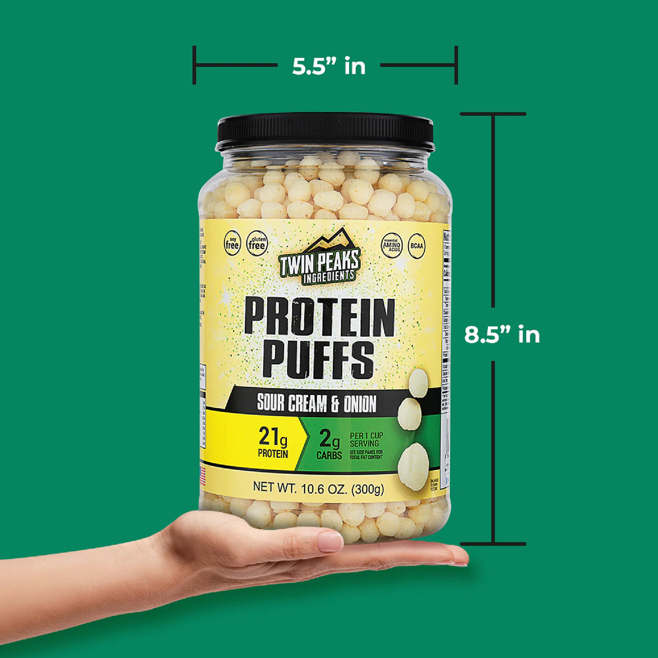 Twin Peaks Sour Cream Protein Puffs 300g