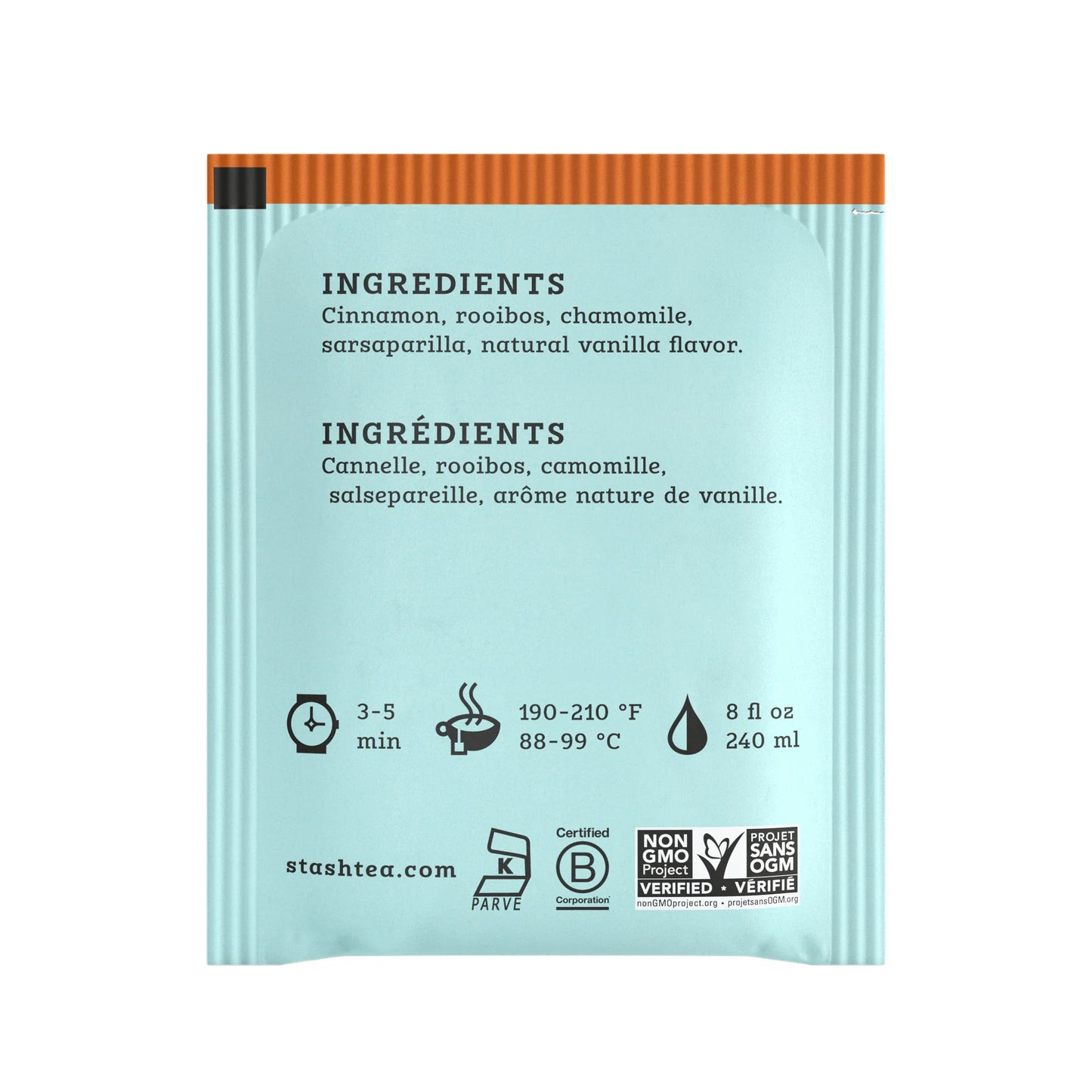 Stash Cozy Cinnamon Vanilla Herbal Tea, 18 Tea Bags
