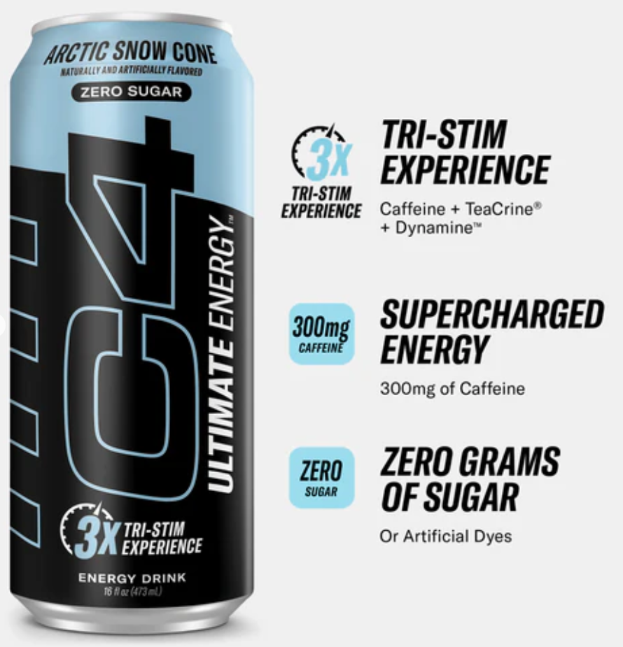 C4 Ultimate Sugar Free Energy Drink 473ml