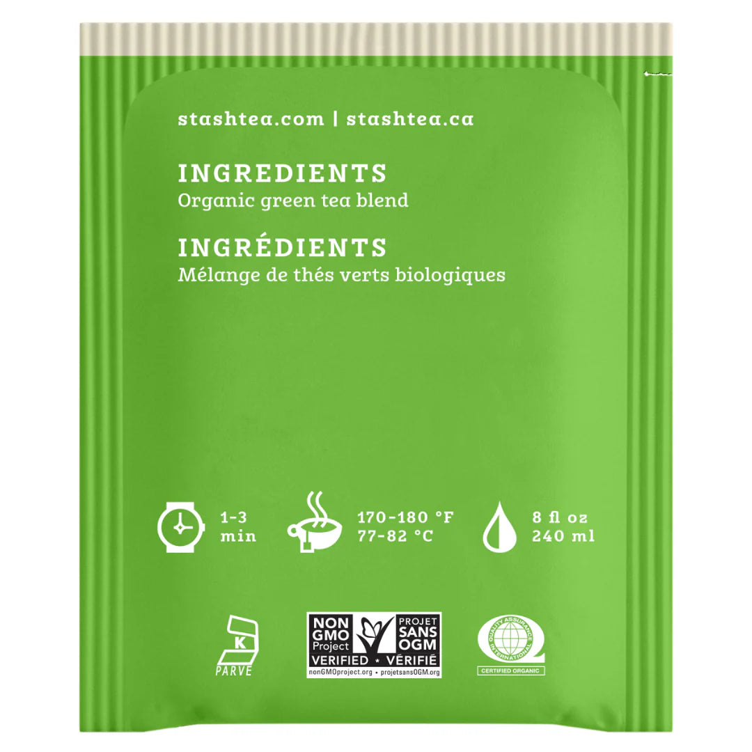 Stash Organic Premium Green Tea, 16 Bags