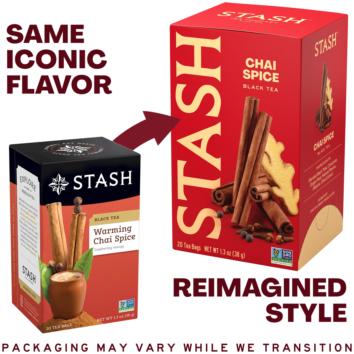 Stash Warming Chai Spice Black Tea, 20 Tea Bags