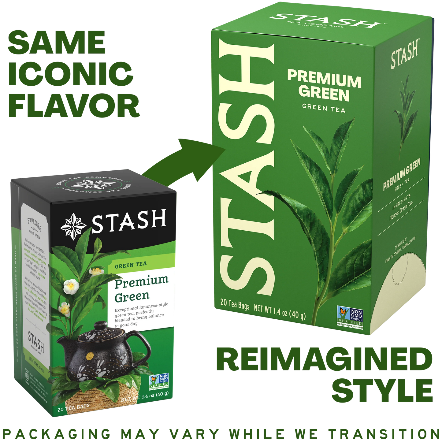 Stash Premium Green Tea, 20 Tea Bags