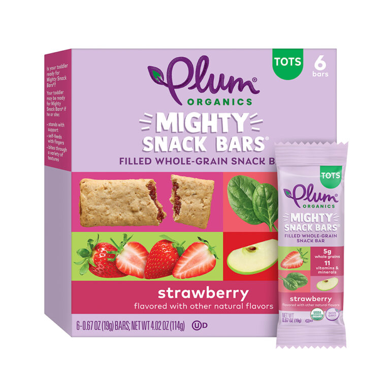 Plum Organics Mighty Snack Bars 114g, 6 Bars