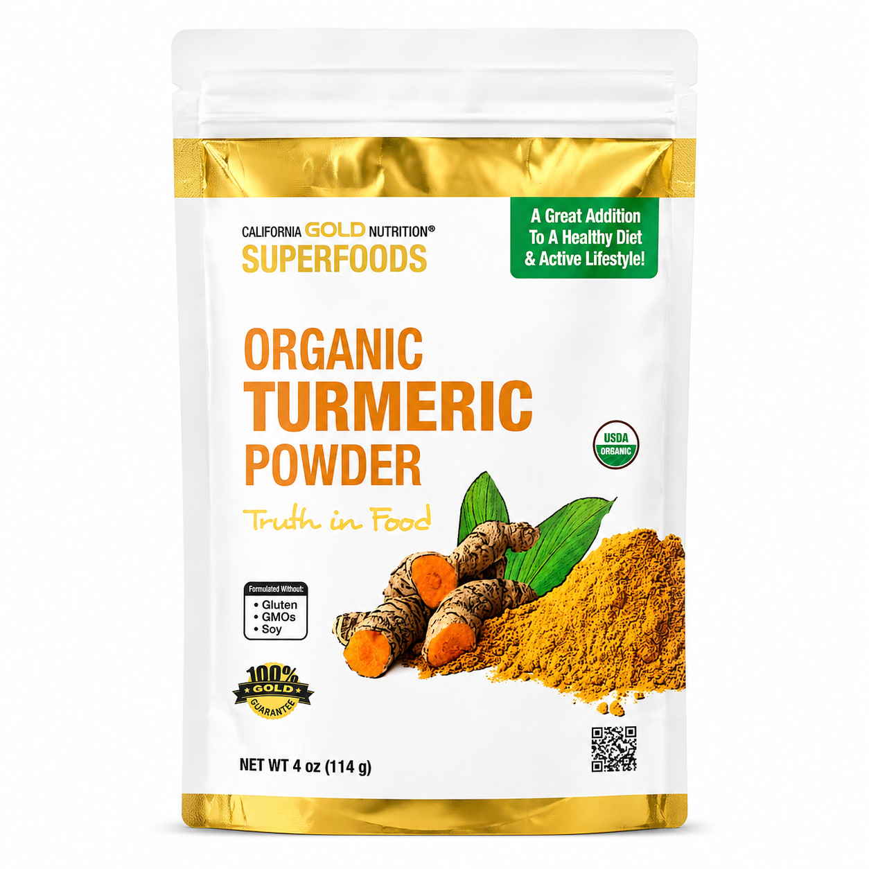 California Gold Nutrition Organic Turmeric Powder 114g