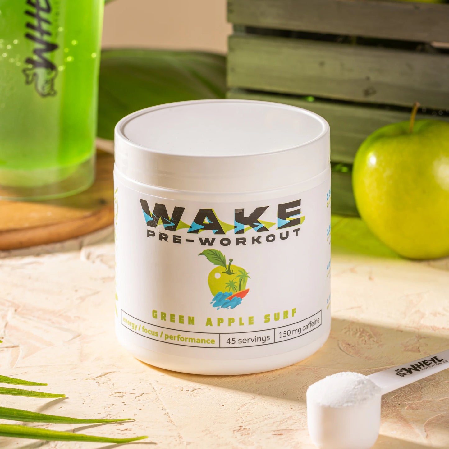 Wheyl Nutrition Wake Green Apple Surf Pre-Workout 300g