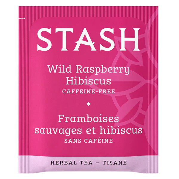 Stash Wild Raspberry Hibiscus Herbal Tea, 20 Tea Bags