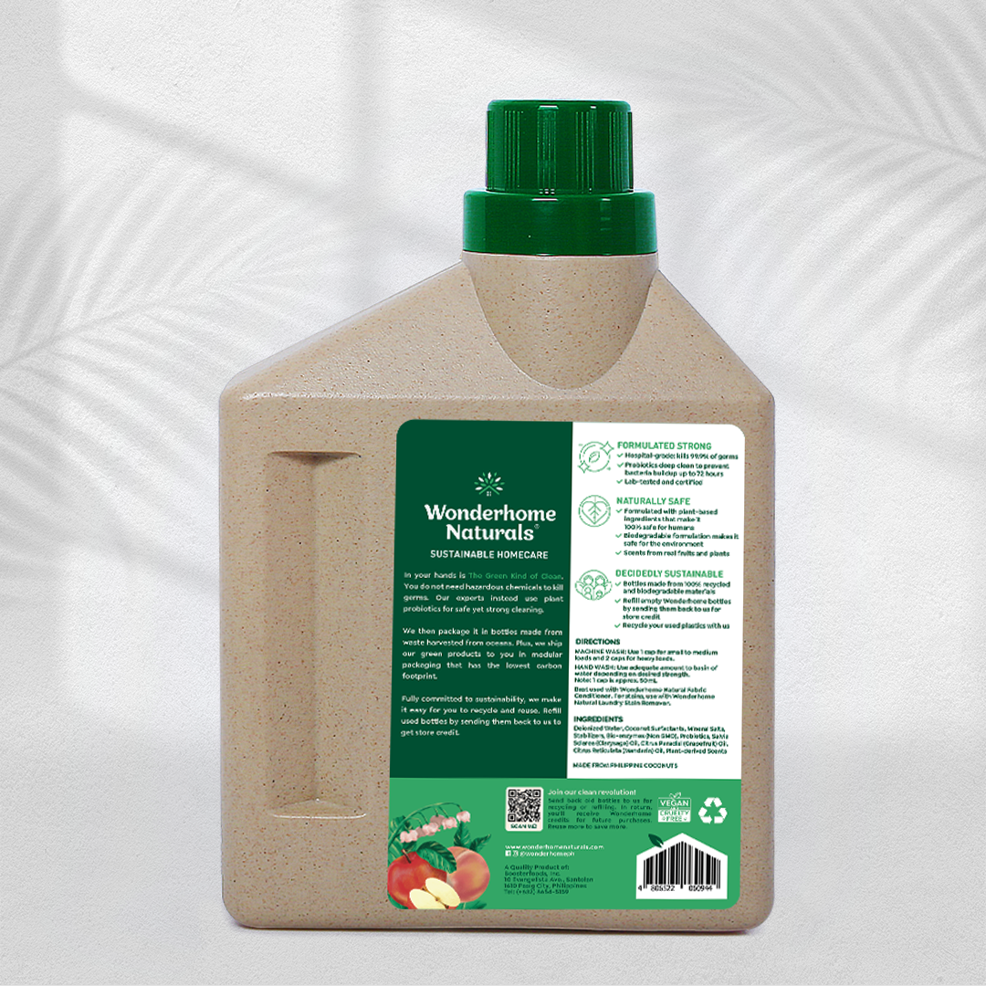Wonderhome Naturals Laundry Detergent Liquid Fuji Apple & Peach Grove