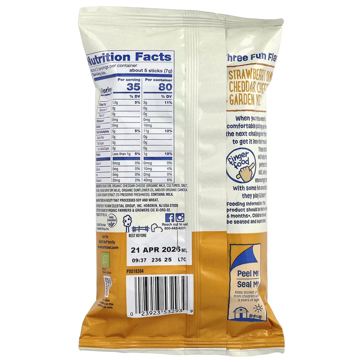 Earth's Best Organic Crunchy Sticks 16g