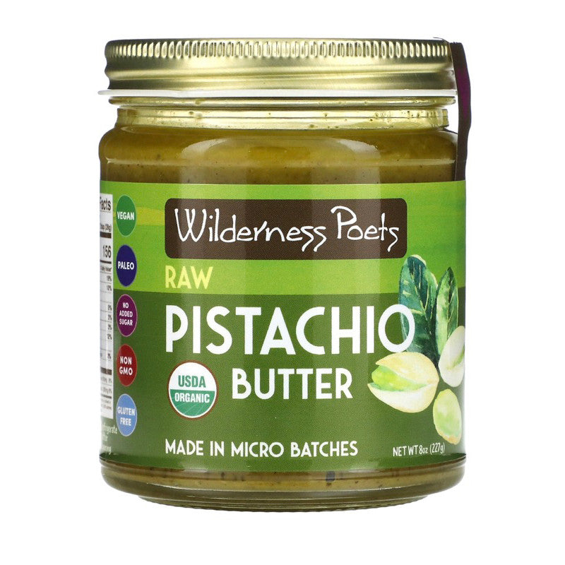 Wilderness Poets Raw Organic Pistachio Nut Butter 227g
