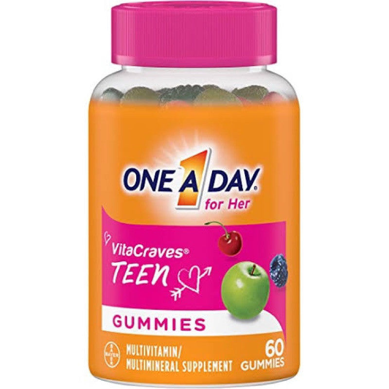 One A Day for Her Teen Multivitamins - 60 Gummies