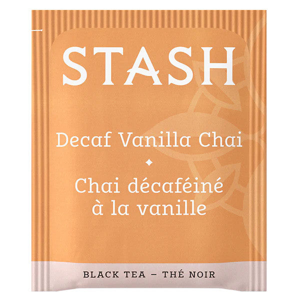 Stash Decaf Vanilla Chai Black Tea, 18 Tea Bags