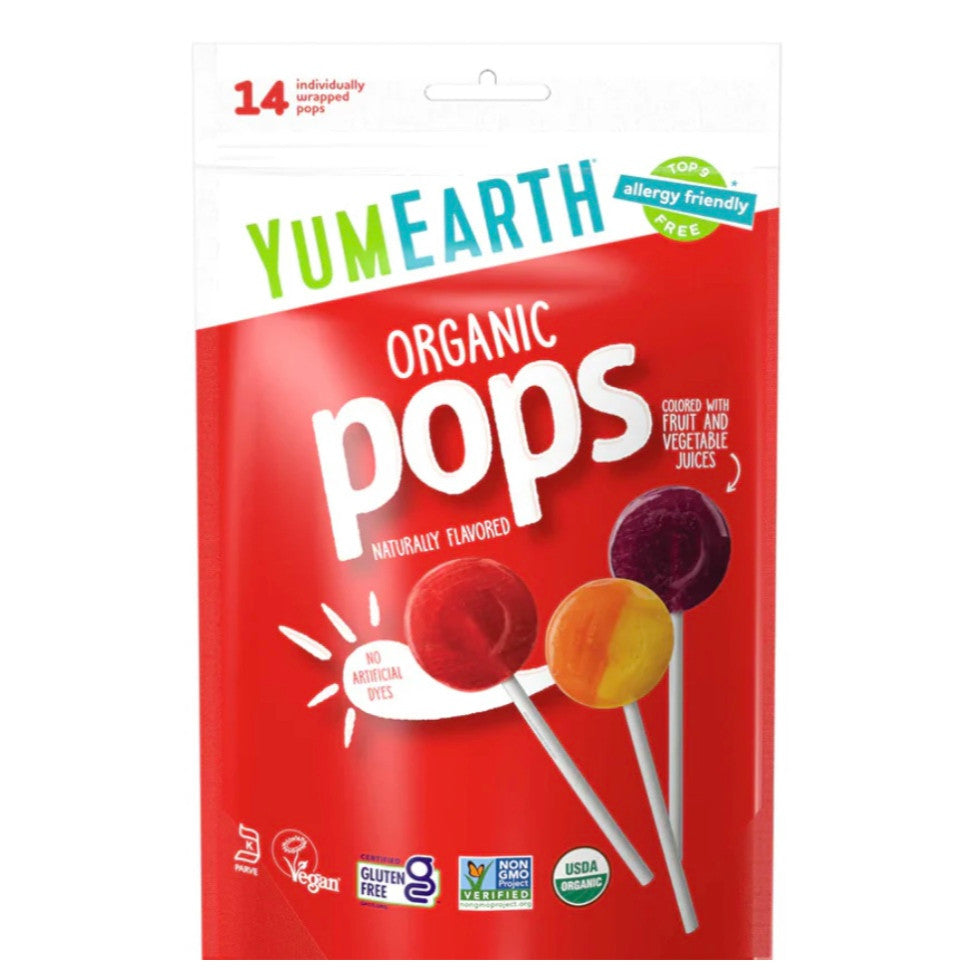 Yum Earth Assorted Organic Pops 87g
