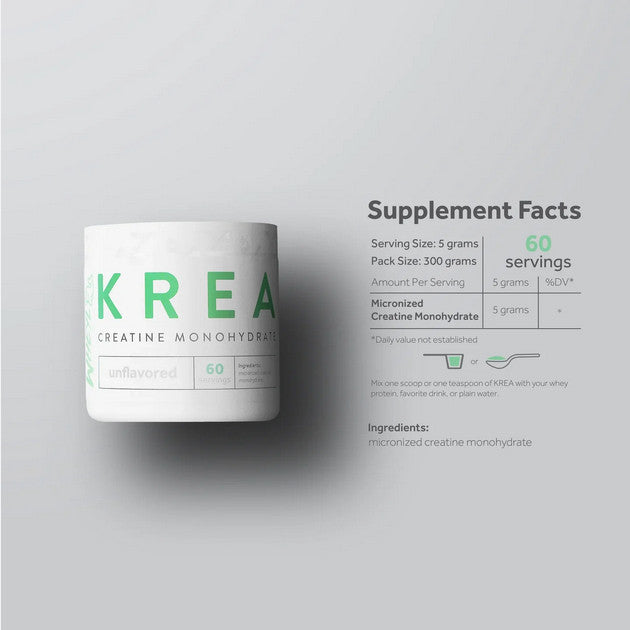 Wheyl Nutrition Krea Unflavored Creatine Monohydrate 300g