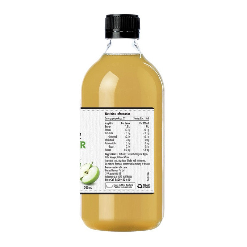 Barnes Naturals Apple Cider Vinegar 500ml