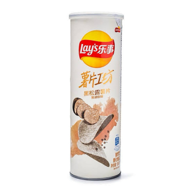 Lay's Black Truffle Potato Chips, Black Pepper Flavor 104g