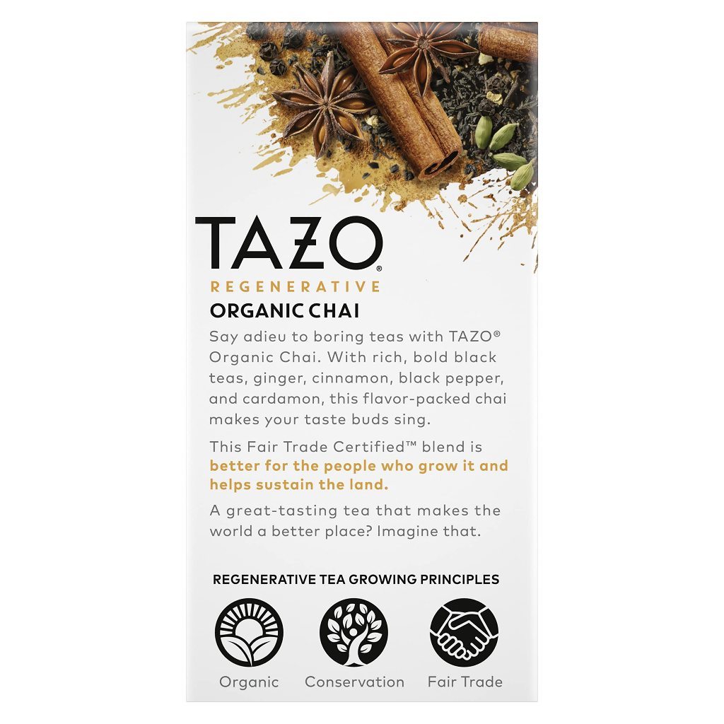 Tazo Tea Organic Black Tea, 16 Tea Bags