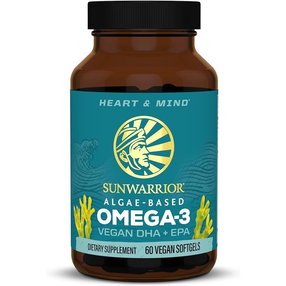 Sunwarrior Algae-Based Omega-3, Vegan DHA+EPA - 60 Soft Gels