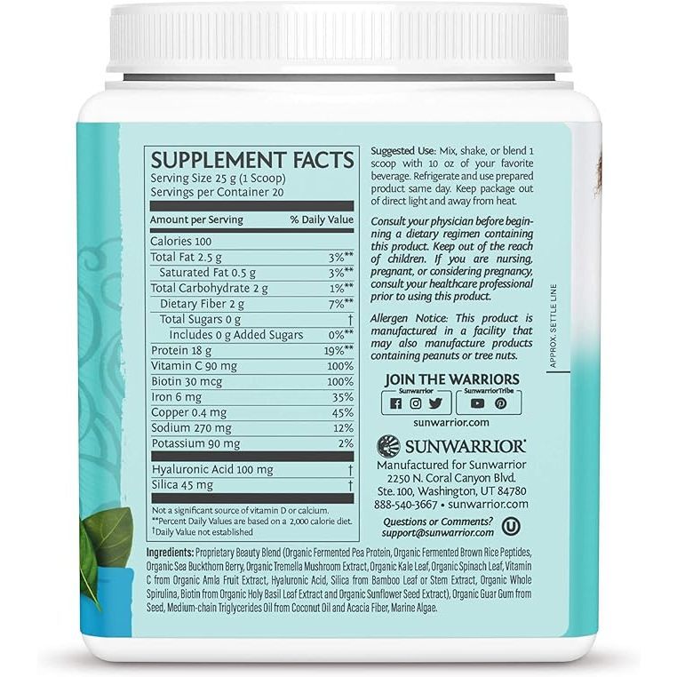 Sunwarrior Vegan Collagen Building Protein Peptides 500g