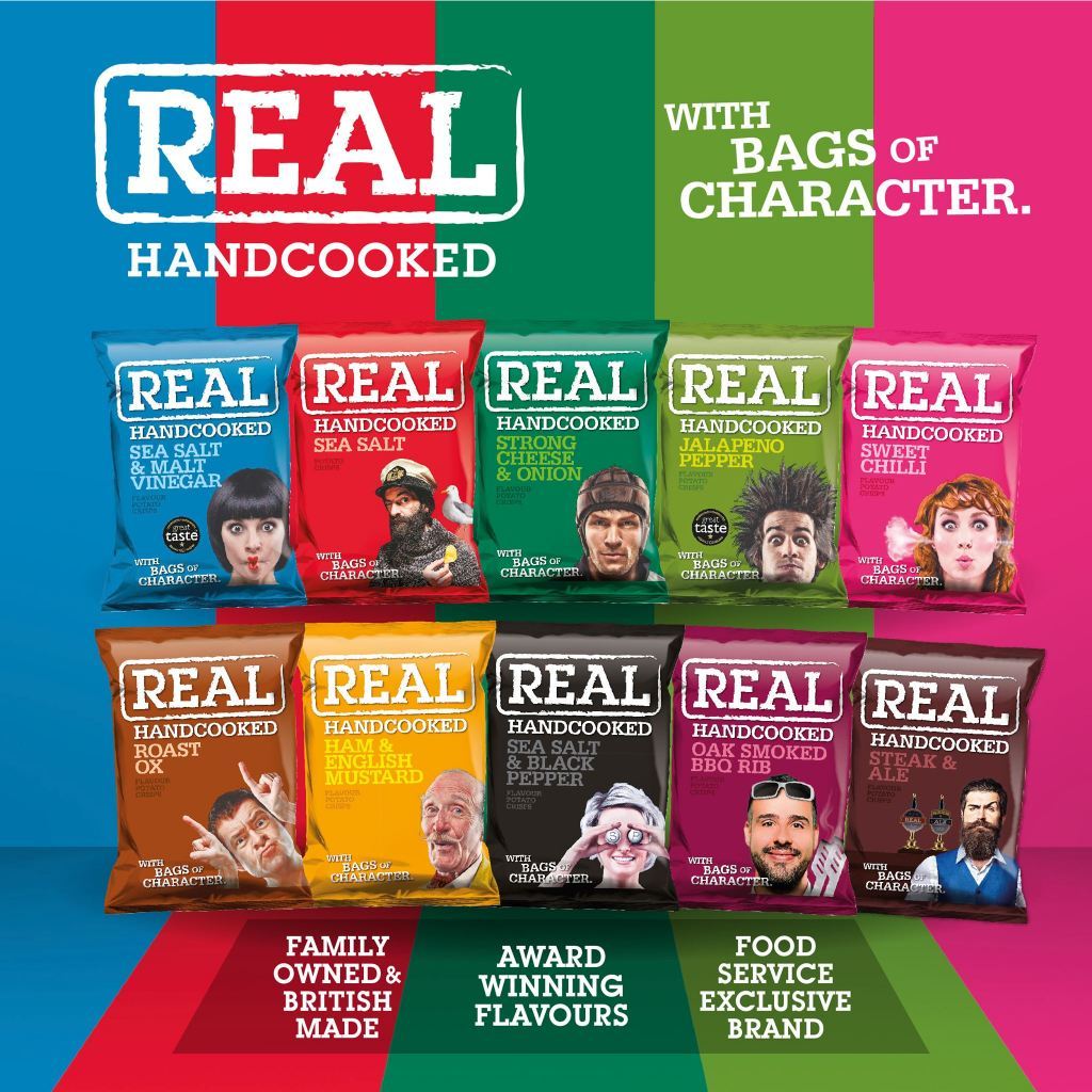 Real Hand Cooked Crisps 150g
