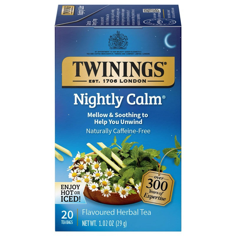 Twinings Nightly Calm Flavoured Herbal Tea, 20 Tea Bags