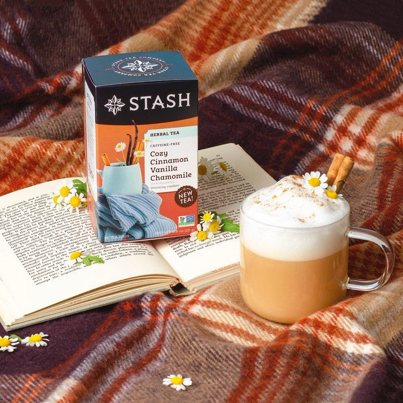 Stash Cozy Cinnamon Vanilla Herbal Tea, 18 Tea Bags