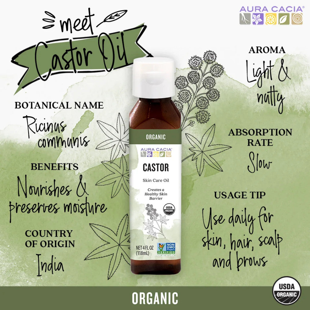Aura Cacia Organic Castor 118ml