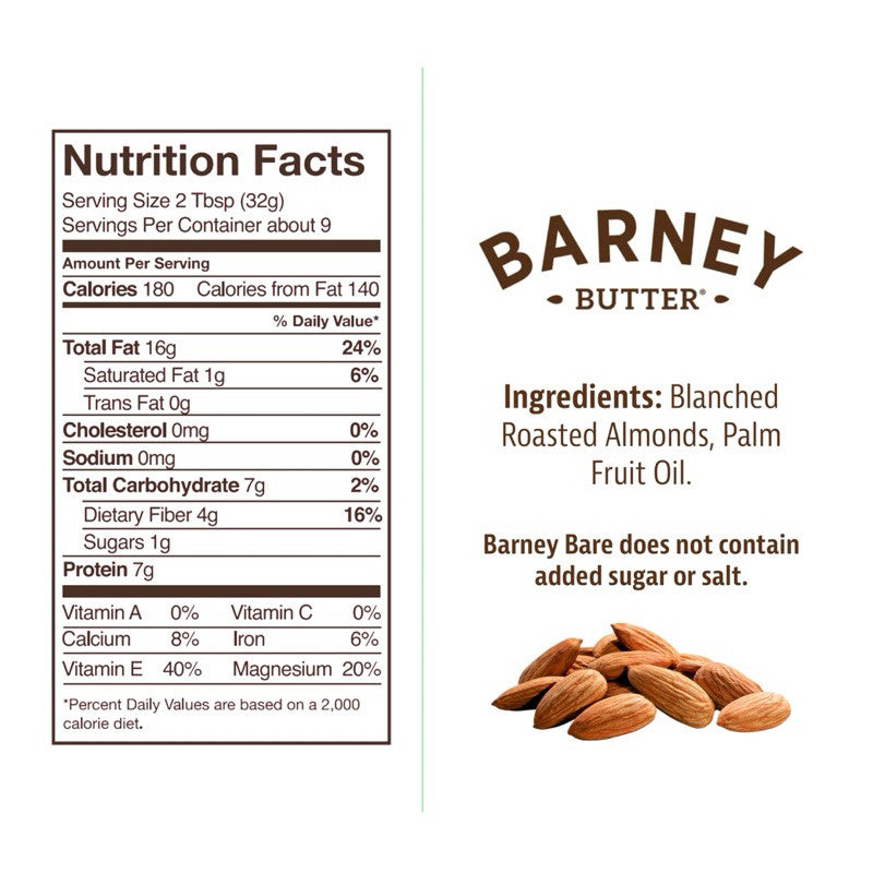 Barney Bare Smooth Almond Butter 284g
