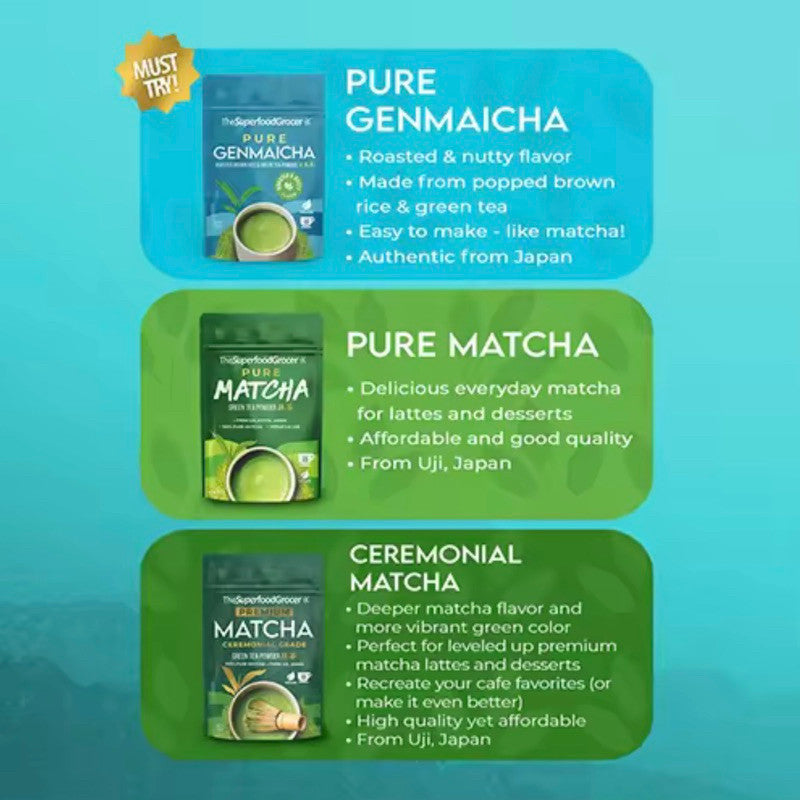 The Superfood Grocer Premium Ceremonial Grade Matcha Powder 30g