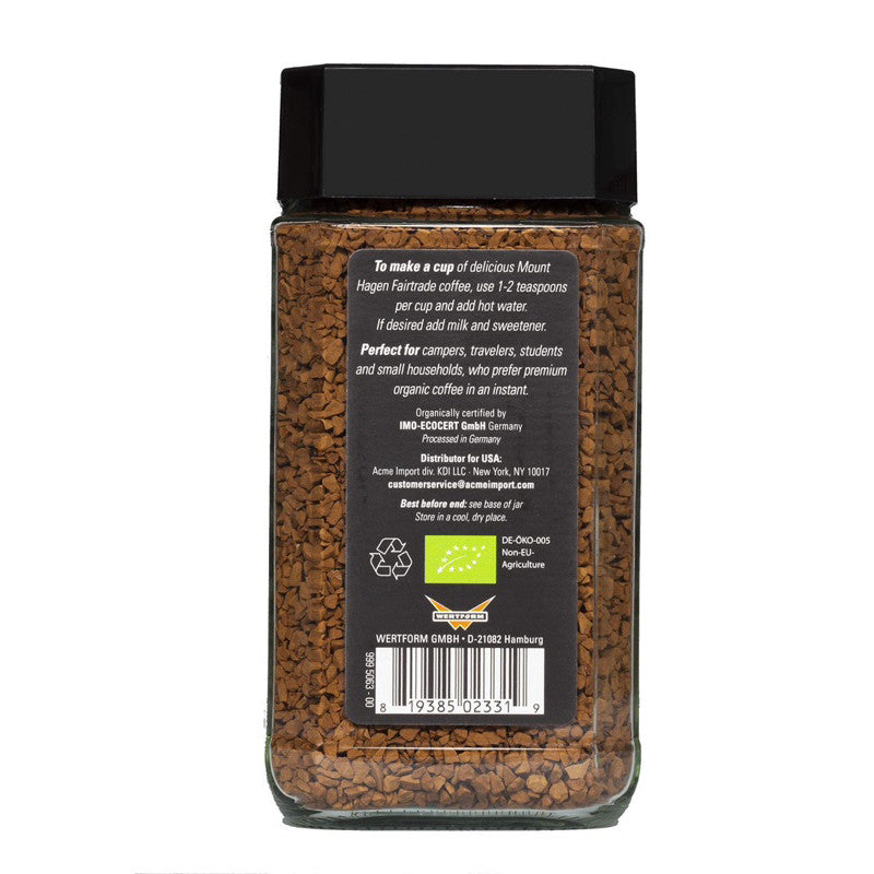 Mount Hagen Organic Instant Coffee 100g