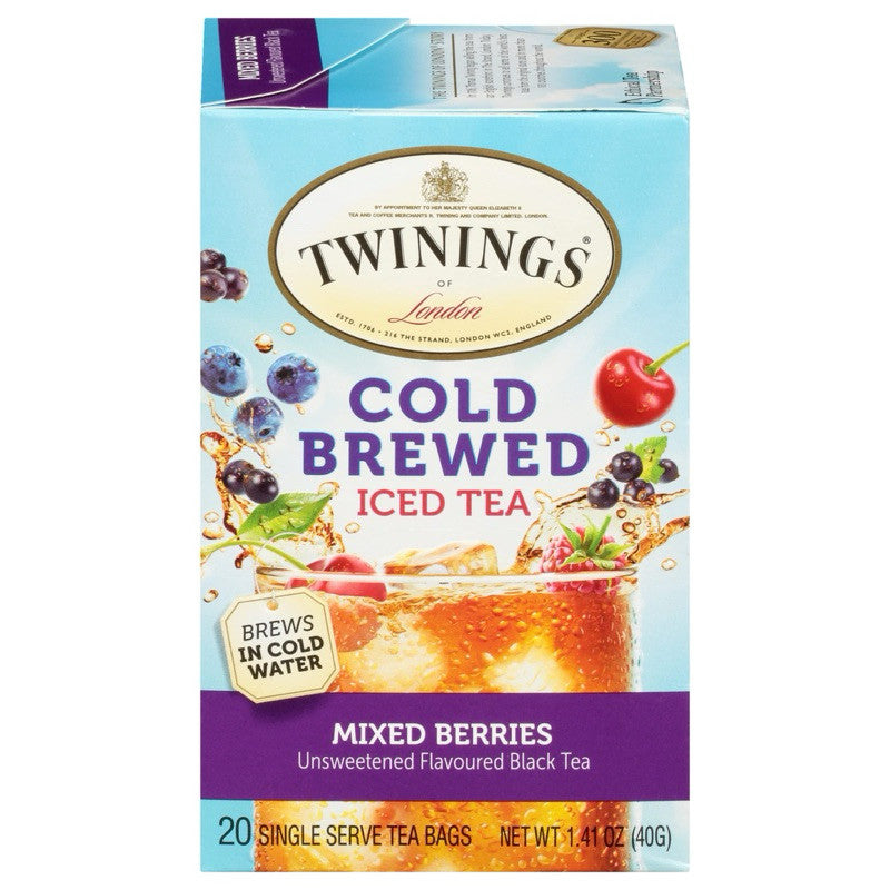 Twinings Cold Brewed Mixed Berries Iced Tea, 20 Bags