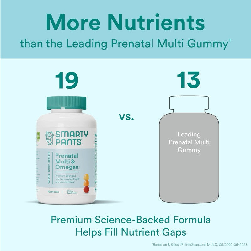 Smarty Pants Prenatal Multi & Omegas, 120 Gummies