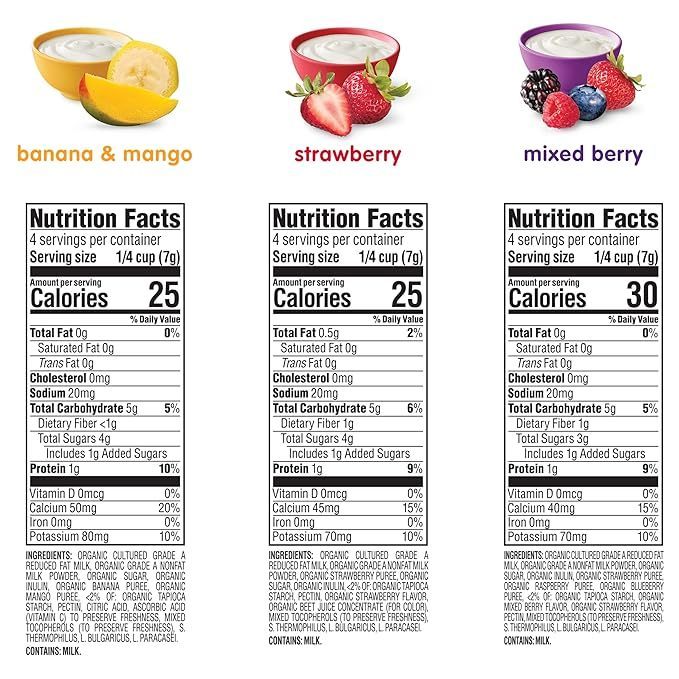 Happy Baby Organics Yogis, Freeze-Dried Yogurt & Fruit Snacks 28g