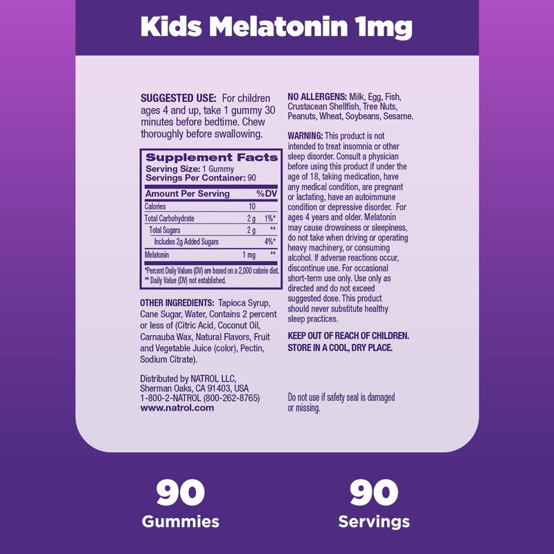 Natrol Melatonin Kids Gummies 1mg