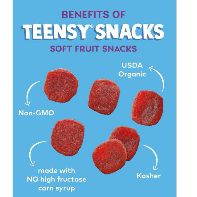Plum Organics Teensy Soft Fruit Snacks 50g, 5 Packs