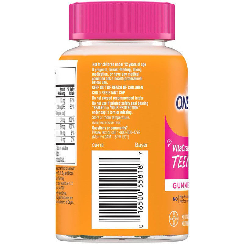 One A Day for Her Teen Multivitamins - 60 Gummies