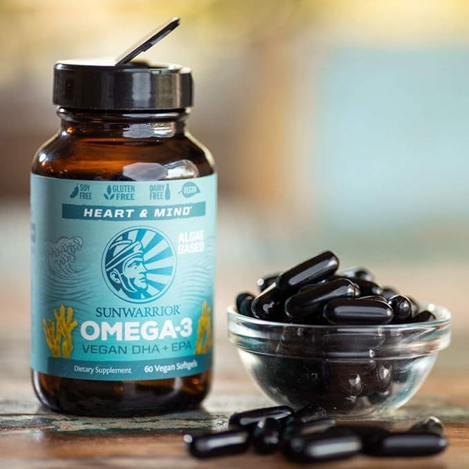 Sunwarrior Algae-Based Omega-3, Vegan DHA+EPA - 60 Soft Gels