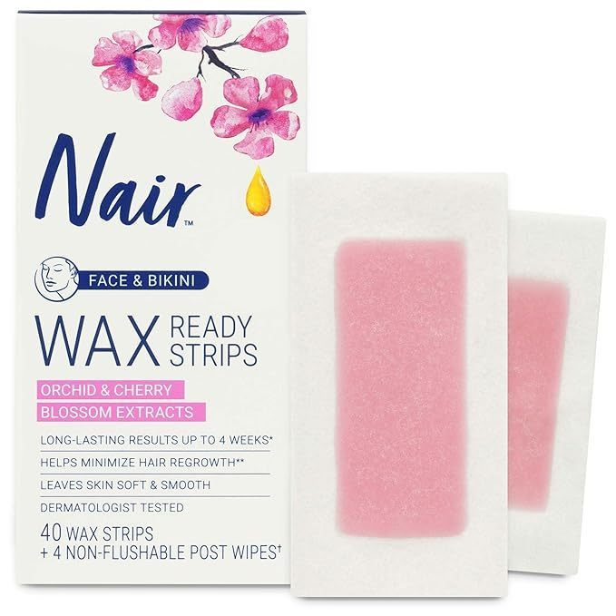 Nair Wax Ready Strips, 40 Count