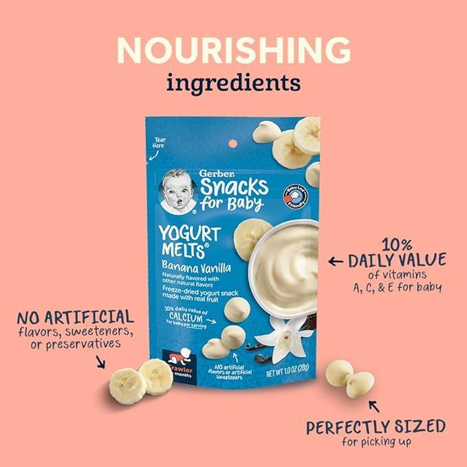 Gerber Baby Snacks Yogurt Melts 28g