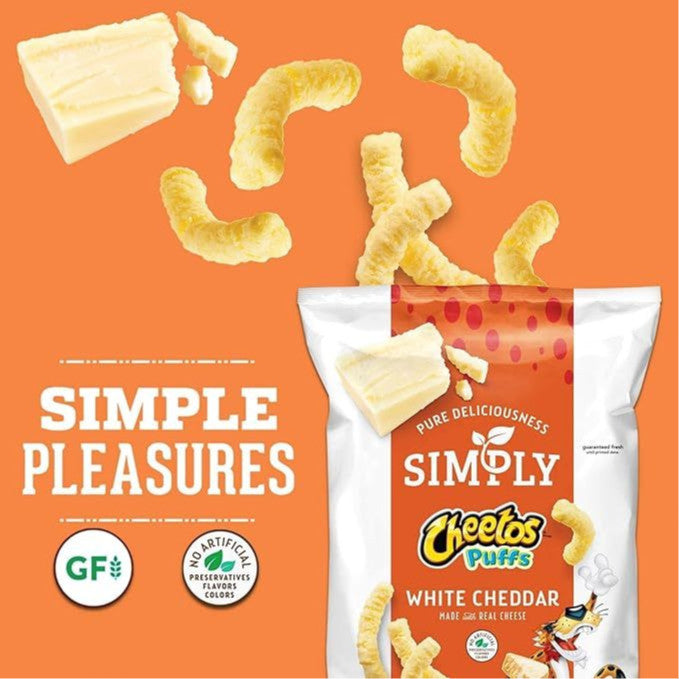 Simply Cheetos White Cheddar Puffs 226.8g