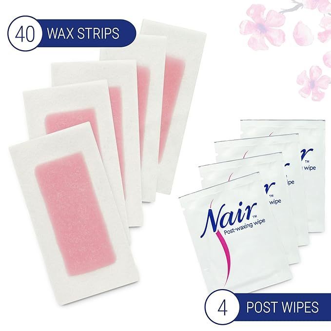 Nair Wax Ready Strips, 40 Count