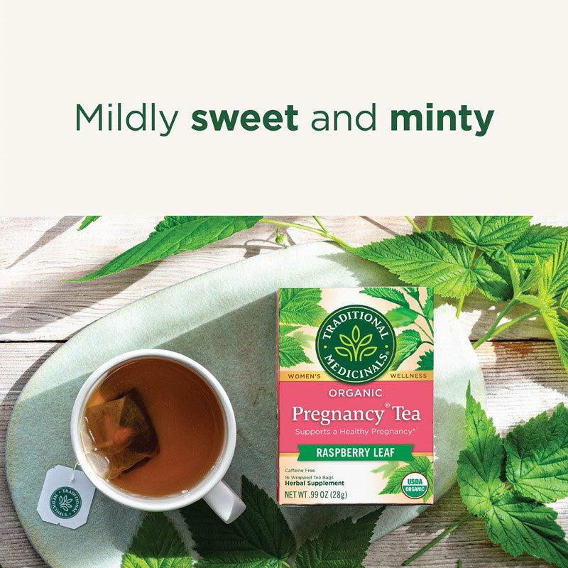 Traditional Medicinals Organic Pregnancy Tea, Raspberry Leaf - 16 Tea Bags