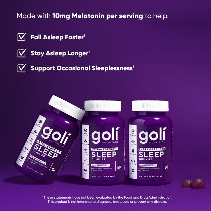 Goli Extra-Strength Sleep, 50 Gummies