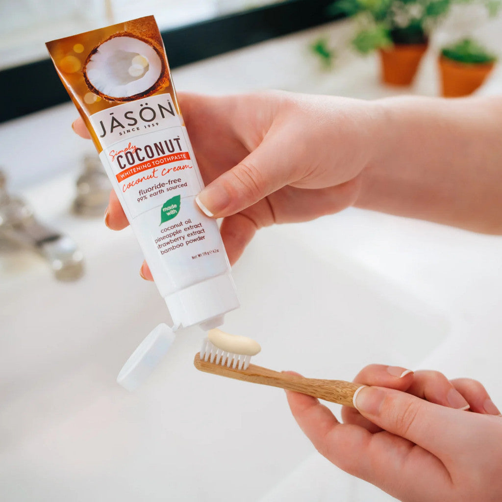 Jason Simply Coconut Whitening Toothpaste, Coconut Cream 119g